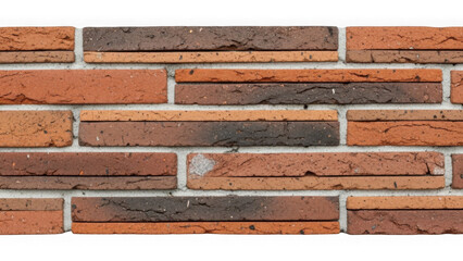 red brick wall with gray mortar