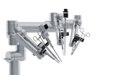 Robotic surgical system with medical instruments and camera