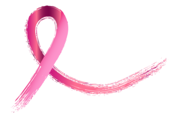 vector hand drawn illustration of pink ribbon, breast cancer october awareness month. Abstract background for background, greetingcard, banner, poster, t- shirt , flyer design template