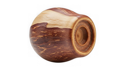 Wooden bead with hole for crafting