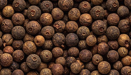 Close-up of Aromatic Allspice Berries - A Culinary Spice.