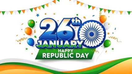 Celebrating 26th january india republic day with patriotic spirit and national pride