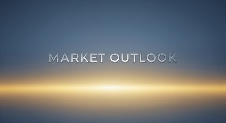 Market outlook with sunny gradient background and optimistic tone