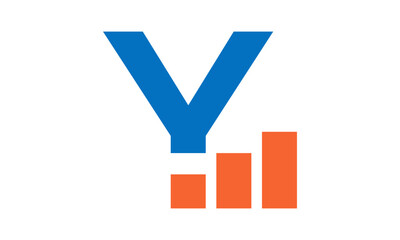 Modern Letter Y finance Logo	
