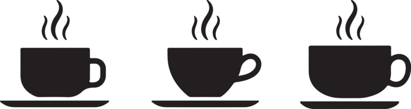 coffee cup icon vector isolated on white background. Coffee cup icon. Coffee vector icon. Tea.