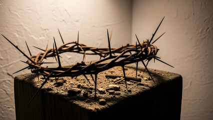Good friday symbolism crown of thorns representation