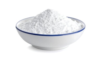 Bowl of Baking Powder - Essential Ingredient for Baking.