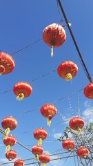 Chinese lanterns are used to decorate various places during auspicious Chinese festivals.
