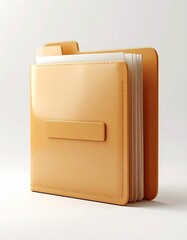 A digital file folder icon with documents inside