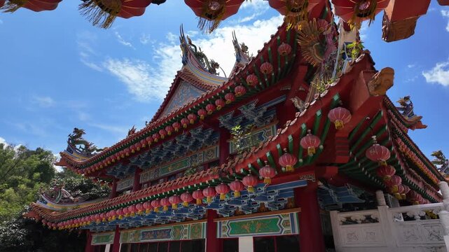 Thean Hou Temple in Kuala Lumpur, Malaysia Chinese buddhist landmark Southeast Asia