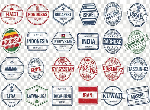 Passport stamp collection