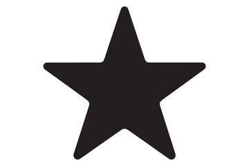 Obraz premium Star silhouette black and white background 