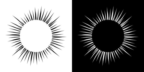 Fototapeta premium Dynamic abstract spiral sound wave rhythm lines. Circular spiral sound wave rhythm of lines. Circular futuristic abstract lines, black and white background. 