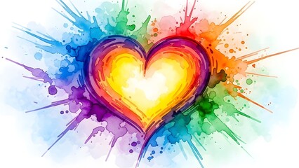 Vibrant heart art for valentine's day celebrations and love