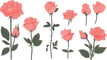 Seamless pattern with pink tulips and roses featuring beautiful floral blossom design with red poppy leaves and spring flowers for a nature inspired vector background