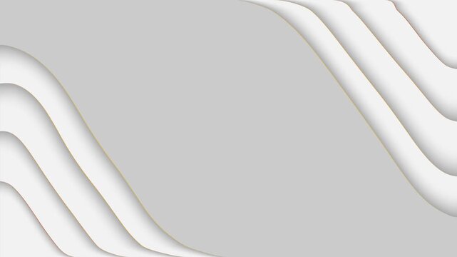stylish, animated paper-cut style design with undulating, seamless shapes in monotone colors