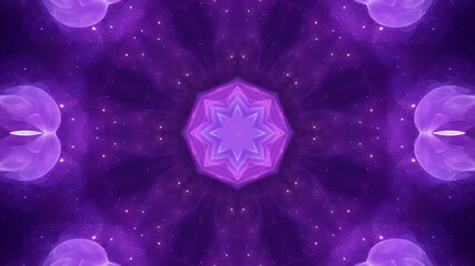 cosmic violet star kaleidoscope portal loop