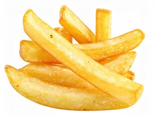 Golden, crispy fried potatoes in a stack