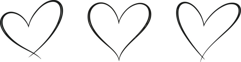 love vector silhouettes