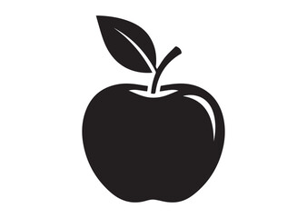 Apple icon, Apple silhouette vector