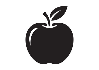 Apple icon, Apple silhouette vector
