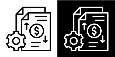 Cashflow Iconset White Style Collection