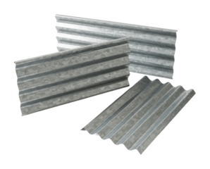 Aerial tutorial installing metal roofing sheets on construction site isolated on transparent background