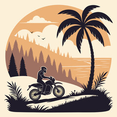 motorcycle on the beach