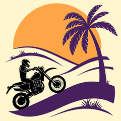 vector illustration of a motorcycle