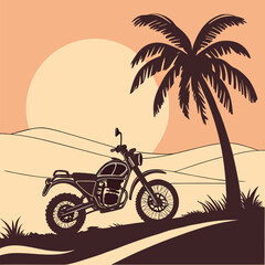 silhouette of a motorcycle