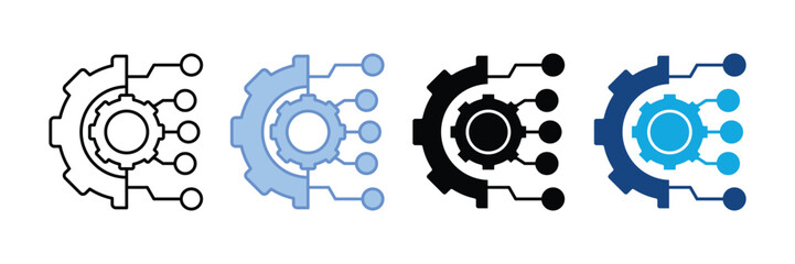 System Icon Set Multiple Style Collection
