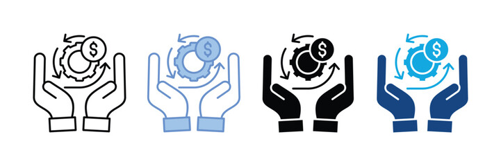 Benefits Icon Set Multiple Style Collection