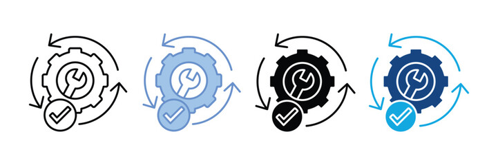 Optimization Icon Set Multiple Style Collection
