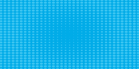 Fototapeta premium Halftone dots on blue background. Elegant Comic pop art style blank layout. Modern Template design for comic book, presentation, sale or web banner. Vector illustration