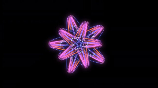 Neon pink glowing electrified energy charged object vibrates in frenzy overlay
