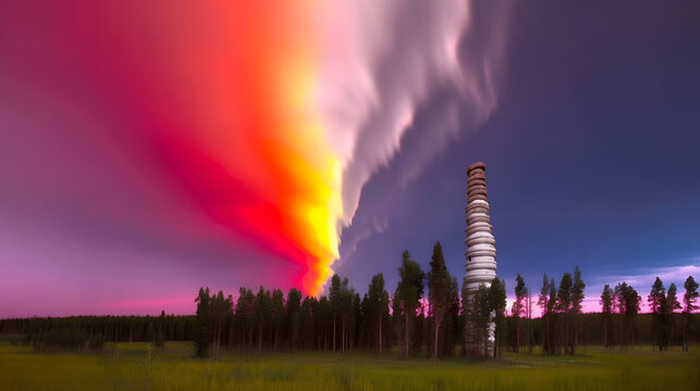 Massive swirling bands of color