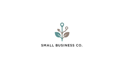 Fototapeta premium A stylized illustration of a growing business symbol on a clean white background viewed from directly above
