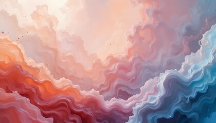 Modern abstract background with flowing shapes, vibrant colors, and soft gradients creating dynamic contemporary appeal