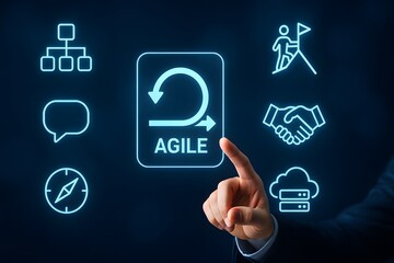 Corporate agile framework for flexible software development and collaboration success