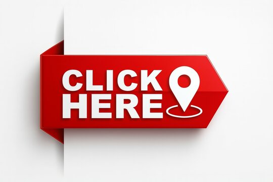 Click here red location pointer button