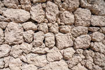 abstract part of an old fence of stone