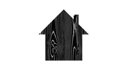 Abstract black and white geometric pattern with contour lines and shapes transparent background