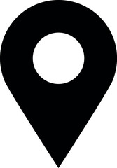 Pin location icon for map and navigation