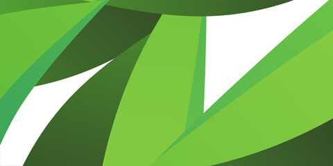 Modern Green creative wave business banner illustration background