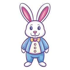 Obraz premium rabbit, easter, festival, animal, costume, vector, transparent background, bonnie, bunny, isolated, cute, mammal, fluffy, small, rodent, ears, easter bunny, pet, nature