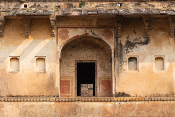 India, Bihar, Sasaram, View of Ruins of Rohtasgarh Fort and Big Gates, the 12th Century Monuments.