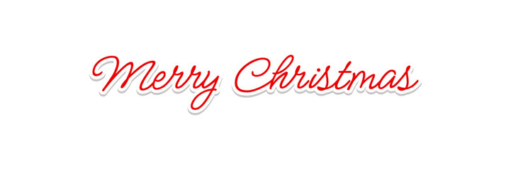 Merry Christmas font,  Lettering, Xmas Red Vector