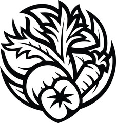 detox healthy lifestyle icon Black silhouette vector illustration on transparent background