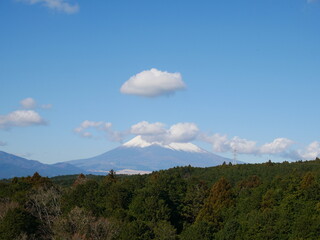 三島スカイウォークから見る富士山（静岡：三島）