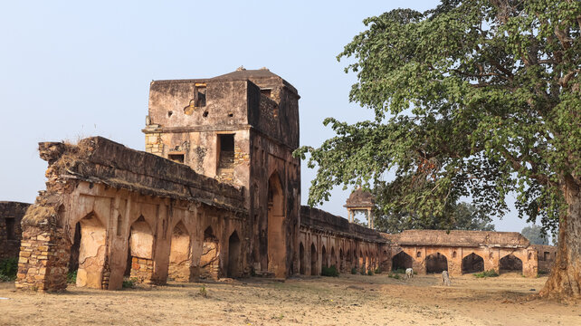 India, Bihar, Sasaram, View of Ruins and Fortress of Rohtasgarh Fort, The Fort Originally From the 12th Century, Rohtasgarh.